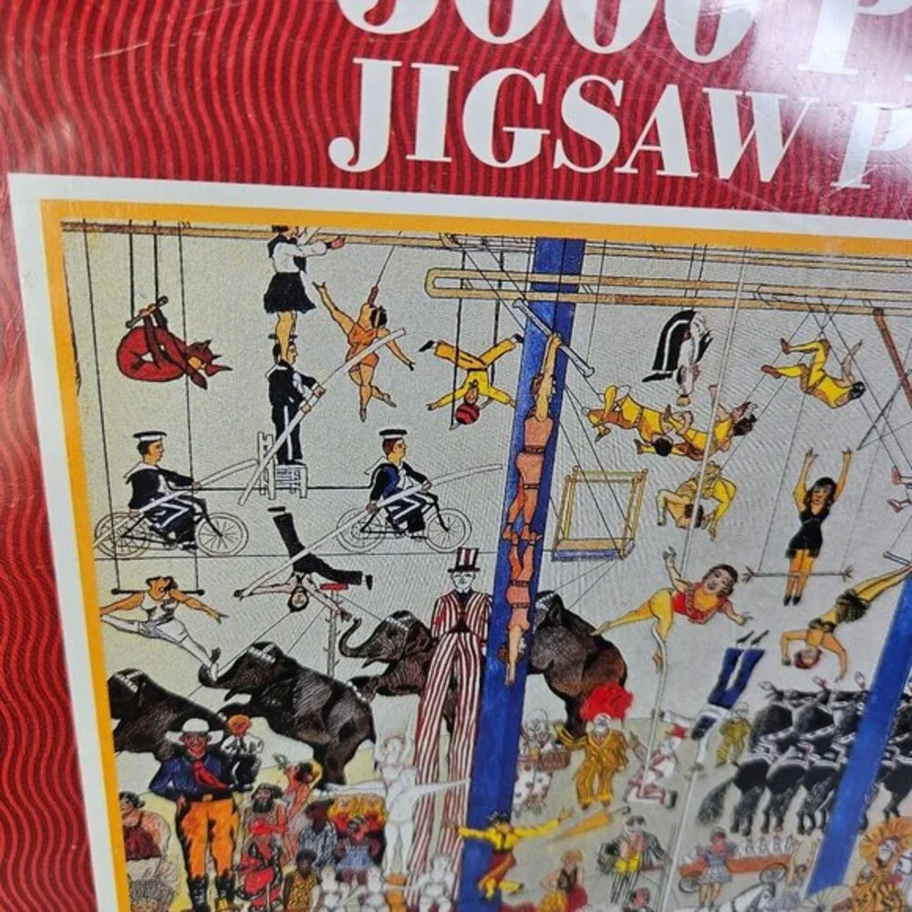 3000 Piece Jigsaw Puzzle Under The Big Top Circus Bits and Pieces 33 x 16 In New
